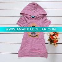 Wholesale 2011 new design woman short sleeve 100%cotton tshirt with hoodies