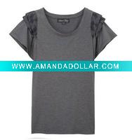 Wholesale women's short sleeve cotton t shirt
