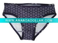 Wholesale Purple women shorts elastic print girl underwear 2011