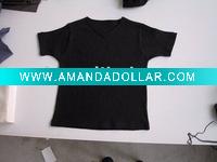 Wholesale Women coloured short and long sleeves waffle 2X2 Rib T-shirt