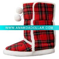 Indoor women slippers Short plush with TPR outsole