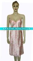 Wholesale ladies satin sleep skirt nightgown