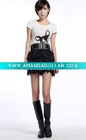 Wholesale [db2512] wholesale!retail! guaranteed 100% newest elegant sexy black lace chiffon skirts womens