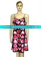 Wholesale women's satin chemise dress