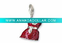 Wholesale Fashion Red Skirt Charms