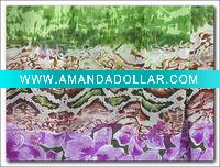 Wholesale girl's skirt fabric / polyester printed chiffon