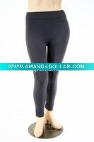 Wholesale Black Seamless Knitting Lady's Leggings/Pants