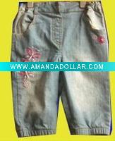 Wholesale kids denim pants for girl and woman