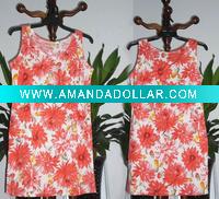 Wholesale Women's Vest, Sleeveless, Round Neck, Total print