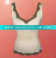women seamless lace vest