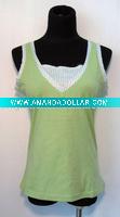 Wholesale fashion ladies cotton jersey vest