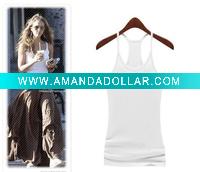 Wholesale Lady's fashion tank top,sex tank top,100% cotton tank top,vest