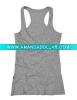 organic cotton lady's / girl's vest / tank top