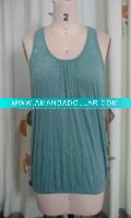 Wholesale plain tshirt! latest design poly/cotton lady tank top