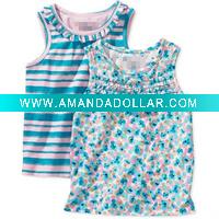 high quality girls' ruffle tank