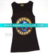 Wholesale women's fitting tank top rock punk tank top punk T-WX-016