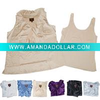 Wholesale Apparel Stock Women's sleeveless top with tank top