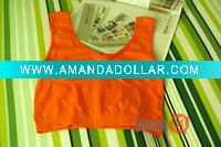 Wholesale Ladies bamboo fiber seamless tube bra top