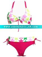 two pieces nylon lady's swimwear