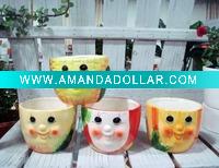 Wholesale Ceramic flower pot,garden planter,personified vegetable design