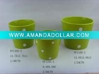 Wholesale ceramic green flower pot