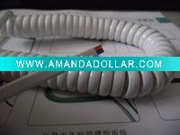 Telephone coiled cord