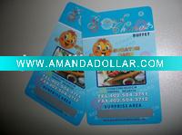 Wholesale scratch off lottery card with pvc paper