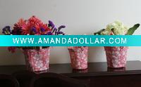 Wholesale garden decoration countryside style jute flower pot