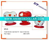 Wholesale Valentine heart flower pot