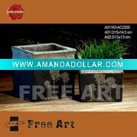 Black Flower Pot