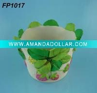 Wholesale 2011 hot sale fashion design resin flower pot (FP1017)