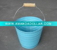 Wholesale wood handle bucket flower pot