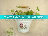 decorative &Flower pot with handle