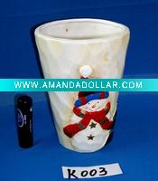 Christmas flower pot