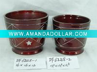 Wholesale round clay flower pot