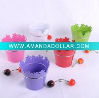 Wholesale The Cheapest Hot Selling Round Garden Flower Pots With Flower Rim