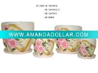 Wholesale Pottery flower pot with saucer