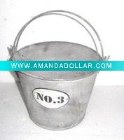 Wholesale 100446FD-T Metal bucket planter & flower pot