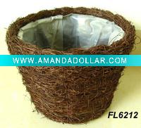 Wholesale Garden Rattan Flower Pot