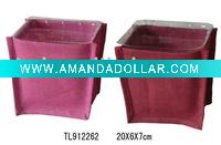 garden decoration rectangle shape flower pot