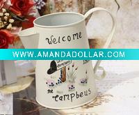metal flower pot
