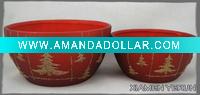 Wholesale 70630 Red flower pot for Christmas decoration/gift