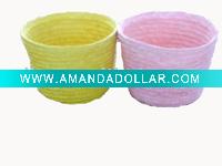 straw flower pots