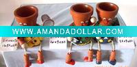 Wholesale Terra-cotta flower pot,3 asst.