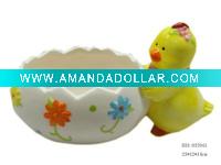 Ceramic easter egg flower pot easter egg planter