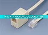 Wholesale (KCT-013) Telephone Cable 6P4C Male to Female