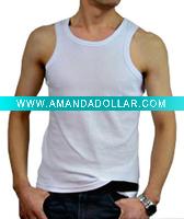 Wholesale hot sell men rib singlet strong men vest
