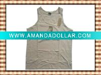 Wholesale mens pure natural cotton vest stock