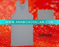 Wholesale men's cheap singlet underwear garment stock