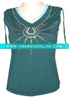 Wholesale lady's fashion top